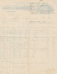 1912 (27.02.) Fleurier, Neuenburg, dekorativer Briefkopf "U. Grisel & ...