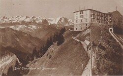 1920 (09.08.) Stans, Privatstempel: Stanserhorn, Elektr. Bergbahn ! ...