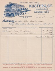 1908 (05.10.) Schmerikon, St. Gallen, dekotrativer Briefkopf ...
