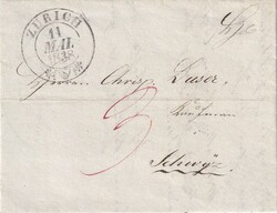 1838 (11.05.) Zürich, Faltbrief nach Schwyz  Automatically generated ...