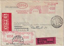 1952 (12.05.) Gravenhage, Niederlande, 50 Cent Expressbrief nach ...