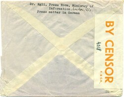 1940 (07.07.) London, Press Room, Ministry of Information, Brief an ...