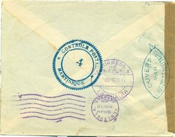 1939 (14.11.) Martinique, Fort du France (Kleine Antillen), 6,25 ...