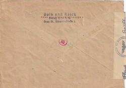 1944 (29.03.) Bregenz, 12 Rpf. Brief im Grenzrayon nach Kreuzlingen, ...