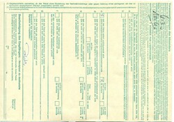 1980 (03.04.) Creussen, Deutschland, 16,90 DM Luftpost-Paketkarte ...