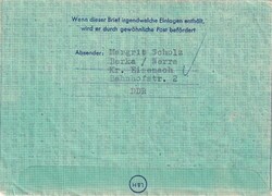 1964 (15.10.) Berka, Werra, DDR, 45 Pfg. Luftpostleichtbrief, ...
