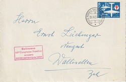 1956 (23.09.) Automobilpostbüro, Bellinzona 66 Congress filateliico, ...