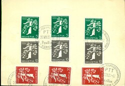 1939 (20.07.) Pavilon, Landesausstellung. 10 Rp. Ganzsache der ...