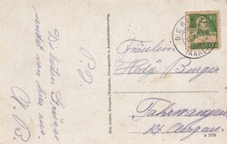 1925 (12.10.) Berikon, Ansichtskarte 'Gasthaus und Pension Mattenhof ...