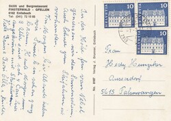 1973 (07.02.) Finsterwald bei Entlebuch, Ansichtskarte 'Skilift und ...