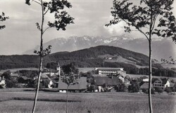 1960 (06.05.) Savigny, Ansichtskarte 'La Tour de Gourze et les Alpes' ...