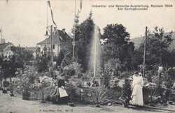 1906 (28.06.) Reinach Aargau, Ansichtskarte 'Industrie- und ...
