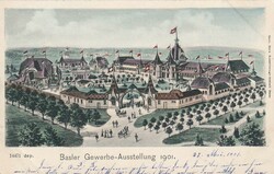 1901 (27.05.) Basel, Ansichtskarte 'Basler Gewerbe-Ausstellung 1901', ...