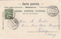 1901 (27.05.) Basel, Ansichtskarte 'Basler Gewerbe-Ausstellung 1901', ...