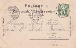 1899 (02.10.) Basel, Ansichtskarte 'Zoolog. Garten: Elephantenhaus', ...