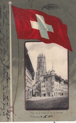 1902 (11.09.) Fribourg Ansichtskarte 'Fribourg, Tour de la ...