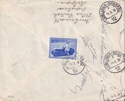 1939 (10.10.) Erquelinnes, Belgien, R-Brief nach Sarajevo, ...