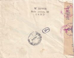 1943 (18.10.) Gent, Belgien, Express-Brief nach Prag, Böhmen und ...