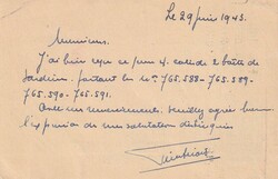 1943 (29.06.) Brüssel, Belgien, an Deckadresse in Lissabon, Portugal ...