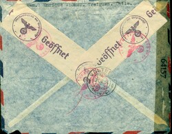 Leitweg: Traiguen, Chile, 25.07.1944 - Lima - Buenos Aires - Rio de ...