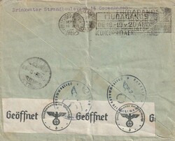 1941 (07.09.) Kopenhagen, Dänemark, 65 Ö. Teil-Luftpostbrief (mit ...