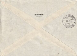 1937 (19.11.) Brno 4, Tschechoslowakiei, R-Brief nach Triesenberg, ...