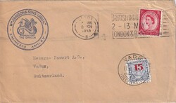 1955 (09.03.) Leeds, Grossbritannien, Brief nach Vaduz, Liechtenstein ...
