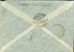 1937 (11.05.) Gstaad, Luftpostbrief nach Calcutta, Indien. AS: ...