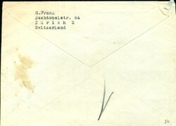 1935 (13.04.) Zürich 25, Giesshübel, 120 Rp. Luftpostbrief nach ...