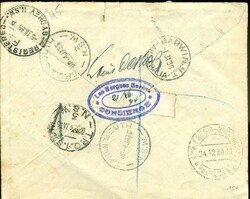 1934 (21.13.) Geneve, eingeschriebener Luftpostbrief nach Auckland, ...