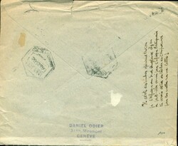 1935 (12.12.) Geneve 1, 150 Rp. Luftpost nach portugisisch Afrika. ...