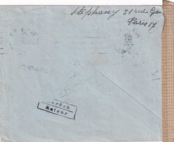 1943 (20.07.) Paris, Frankreich, 4 F. Brief nach Florenz, Italien. ...