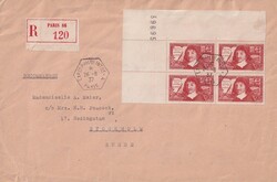 1937 (26.06.) Paris, Frankreich, Sonderstempel Exp Phil Int. R-Brief ...