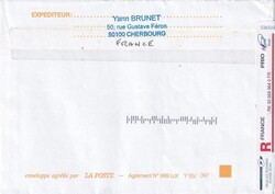 2008 (27.12.) Octeville, Frankreich, R-Brief nach Harrogate, ...