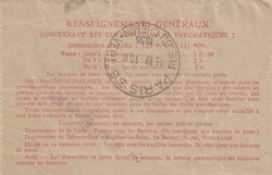1936 (10.11.) Paris 116, 1,5 F. Rohrpost-Ganzsachen-Faltbrief nach ...