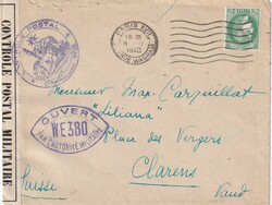 1940 (08.05.) Paris, Frankreich, Zensur-Brief nach Clarens, Schweiz. ...