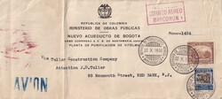 1936 (23.10.) Bogota, Kolumbien, Luftpost Barranquilla nach New York, ...