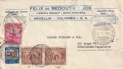 1935 (30.09.) Medellin, Kolumbien, Luftpostbrief nach Birmingham, ...