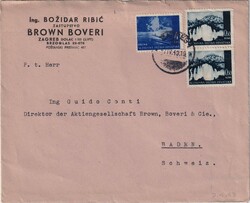 1943 (07.04.) Zagreb 1, Kroatien, Geschhäftsbrief Brown Boveri nach ...