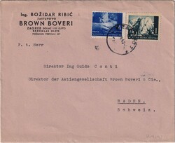 1943 (07.04.) Zagreb 1, Kroatien, Geschhäftsbrief Brown Boveri nach ...