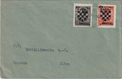 1941 (31.10.) Zagreb, Koratien, Überdruckausgaben, Drucksache nach ...