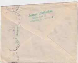 1926 (09.02.) Kaunas, Litauen, 10 Centu Drucksache nach Tegna, ...