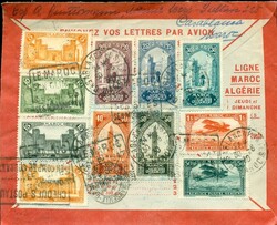 1930 (30.06.) Casablanca, Marokko Luftpostbrief in die Schweiz. Sehr ...