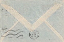1951 (26.12.) Monaco, Luftpostbrief nach Hollywood, USA. Misssent to ...