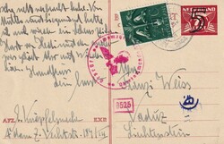 1944 (06.01.) Amstedam, 7,5 C. Ganzsache nach Vaduz, Lichtenstein, ...