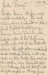 1944 (04.04.) Amstedam, 8 C. Ganzsache nach Vaduz, Lichtenstein, ...