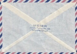 1968 (06.12.) Winterthur 1, 200 Rp. R-Lupo-Brief nach Buenos Aires, ...