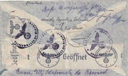 1941 (7.09.) Paraguay, Luftpost, R-Luftpostbrief mit LATI befördert ...