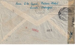 1945 (06.01.) Luftpostbrief von Curia, Portugal nach Buenos Aires, ...