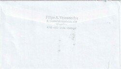 2003 (20.08.) Trofa, Portugal, Luftpostbrief nach Harrogate, ...